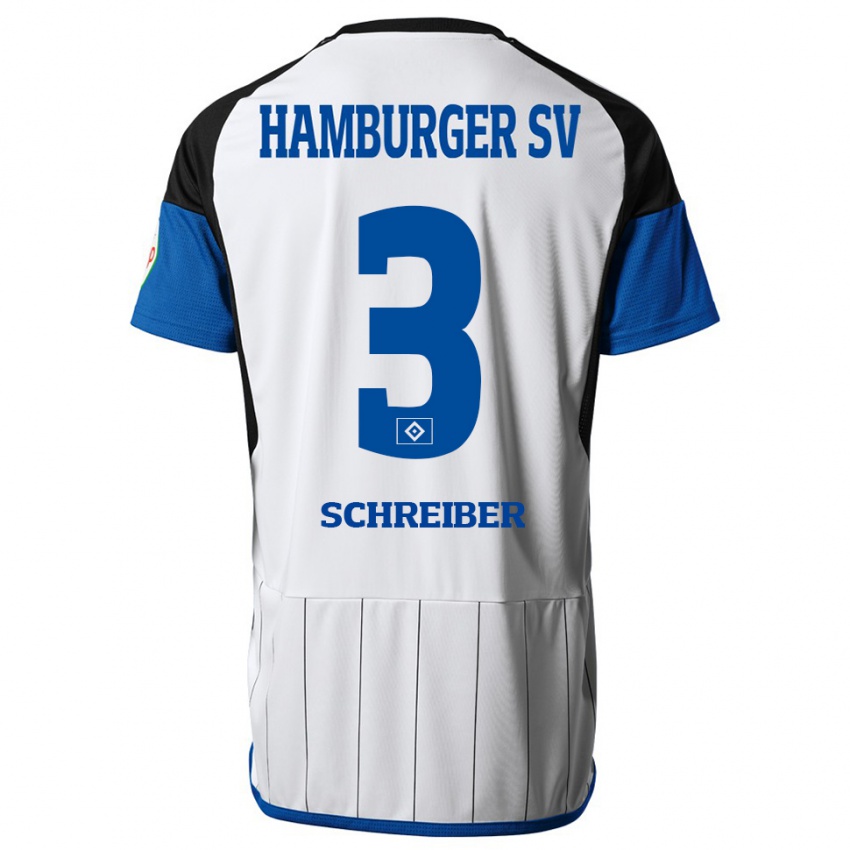 Kinder David Schreiber #3 Weiß Heimtrikot Trikot 2023/24 T-Shirt Österreich