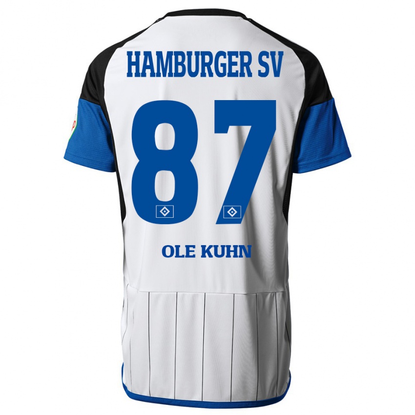 Kinder Niklas Ole Kühn #87 Weiß Heimtrikot Trikot 2023/24 T-Shirt Österreich