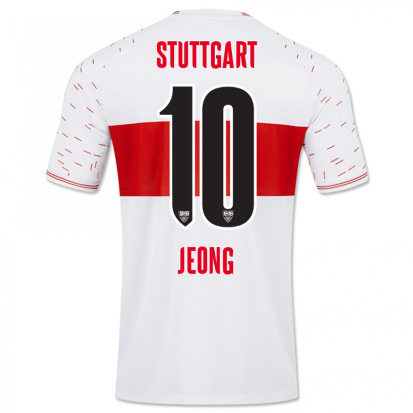 Kinder Woo-Yeong Jeong #10 Weiß Heimtrikot Trikot 2023/24 T-Shirt Österreich