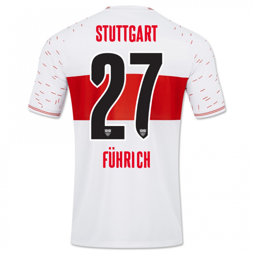 Kinder Chris Führich #27 Weiß Heimtrikot Trikot 2023/24 T-Shirt Österreich