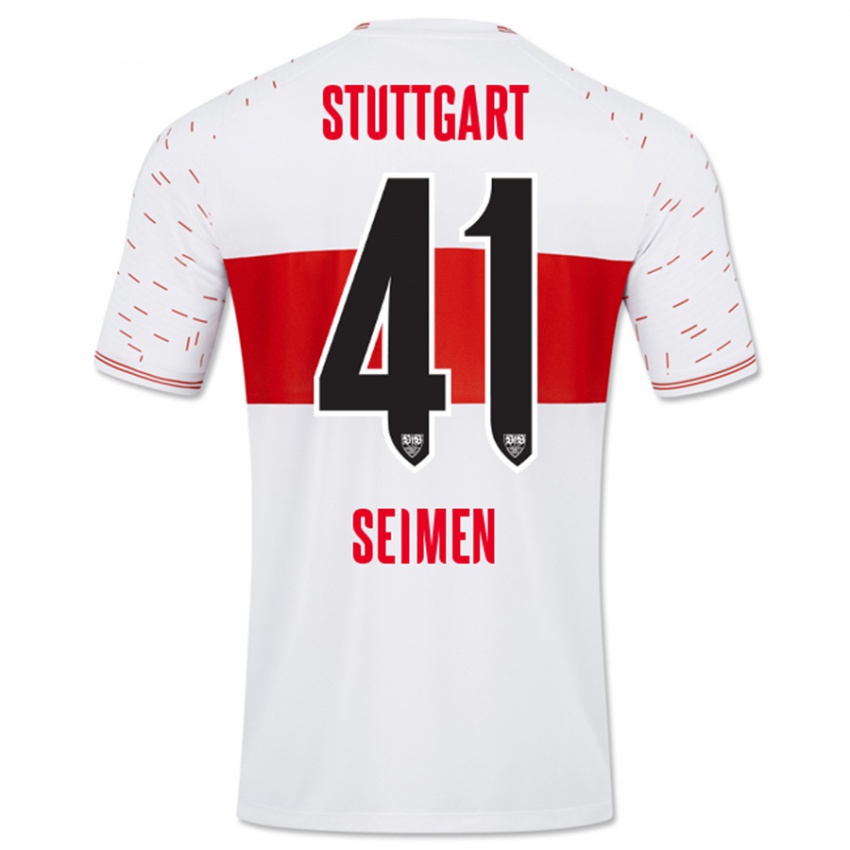 Kinder Dennis Seimen #41 Weiß Heimtrikot Trikot 2023/24 T-Shirt Österreich