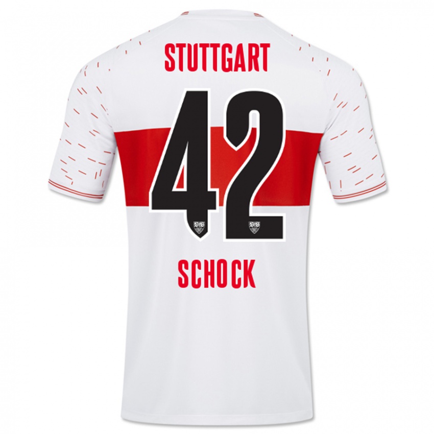 Kinder Florian Schock #42 Weiß Heimtrikot Trikot 2023/24 T-Shirt Österreich