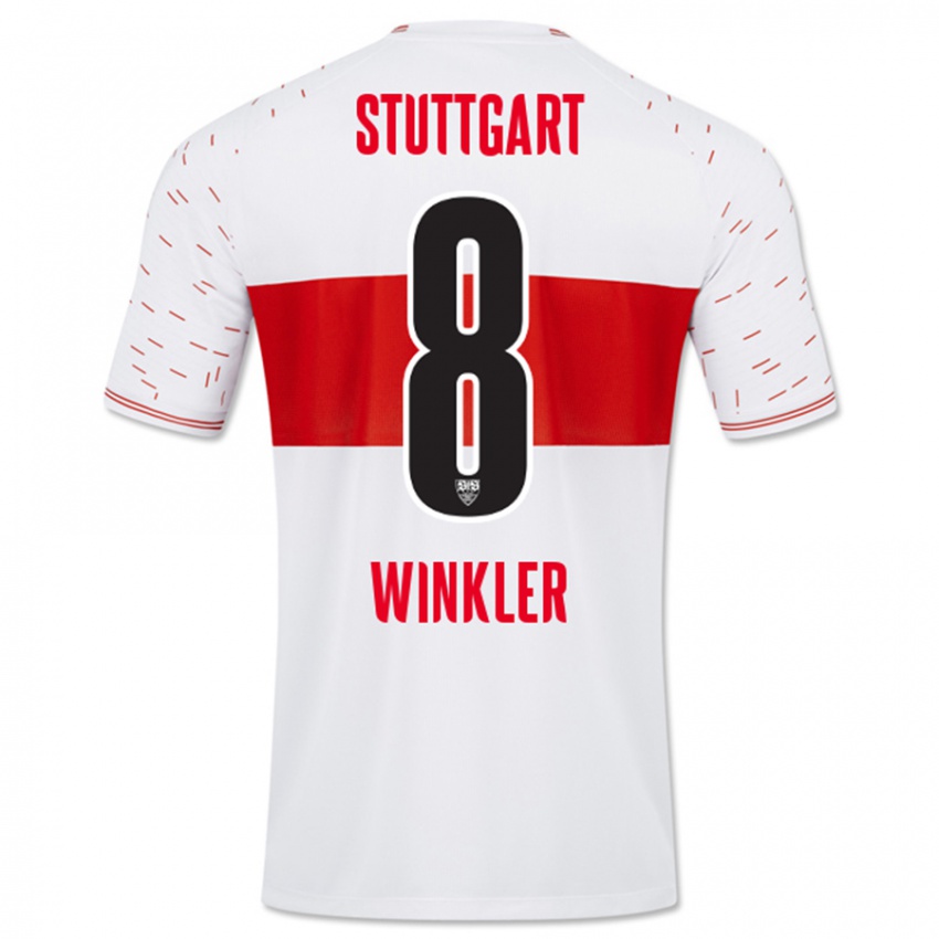 Kinder Nathan Winkler #8 Weiß Heimtrikot Trikot 2023/24 T-Shirt Österreich