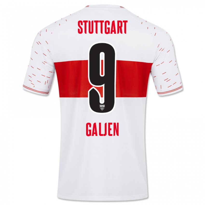 Kinder Dejan Galjen #9 Weiß Heimtrikot Trikot 2023/24 T-Shirt Österreich