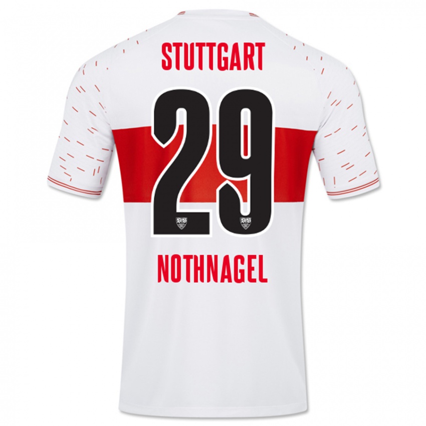 Kinder Dominik Nothnagel #29 Weiß Heimtrikot Trikot 2023/24 T-Shirt Österreich