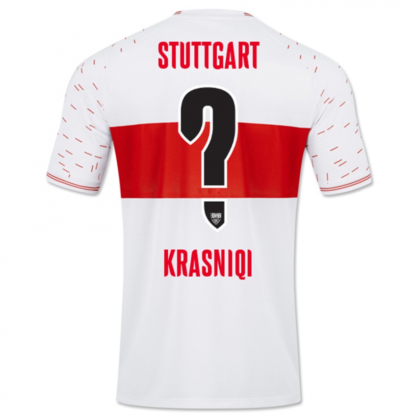 Kinder Elton Krasniqi #0 Weiß Heimtrikot Trikot 2023/24 T-Shirt Österreich