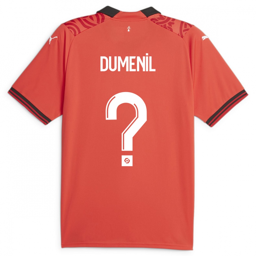 Kinder Kylian Dumenil #0 Rot Heimtrikot Trikot 2023/24 T-Shirt Österreich