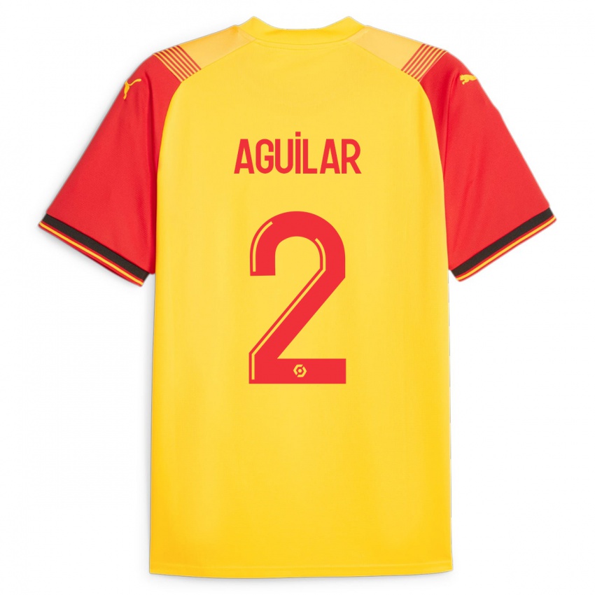 Kinder Ruben Aguilar #2 Gelb Heimtrikot Trikot 2023/24 T-Shirt Österreich