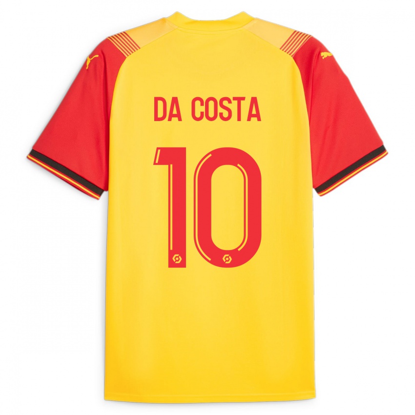 Kinder David Pereira Da Costa #10 Gelb Heimtrikot Trikot 2023/24 T-Shirt Österreich