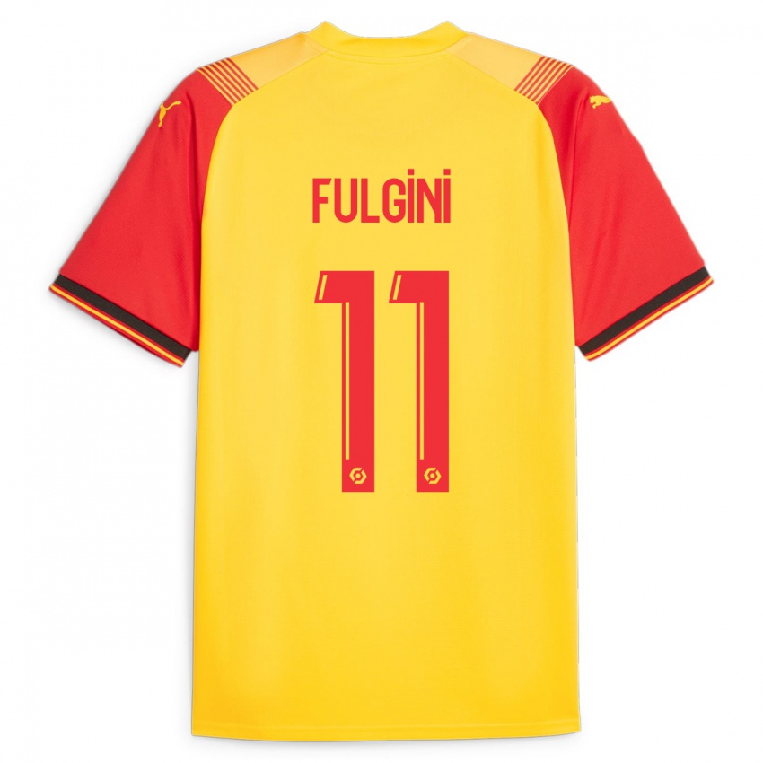 Kinder Angelo Fulgini #11 Gelb Heimtrikot Trikot 2023/24 T-Shirt Österreich