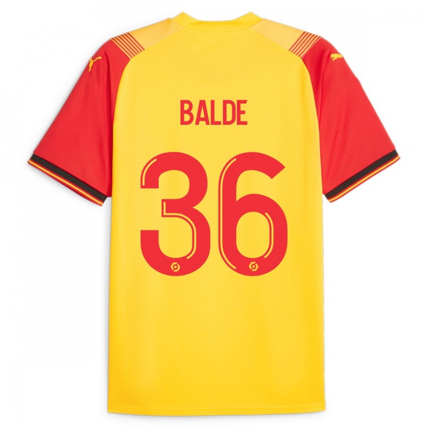 Kinder Ibrahima Baldé #36 Gelb Heimtrikot Trikot 2023/24 T-Shirt Österreich