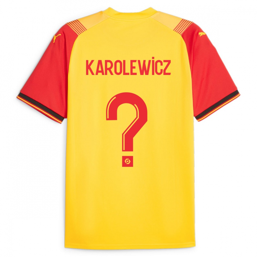 Kinder Roman Karolewicz #0 Gelb Heimtrikot Trikot 2023/24 T-Shirt Österreich