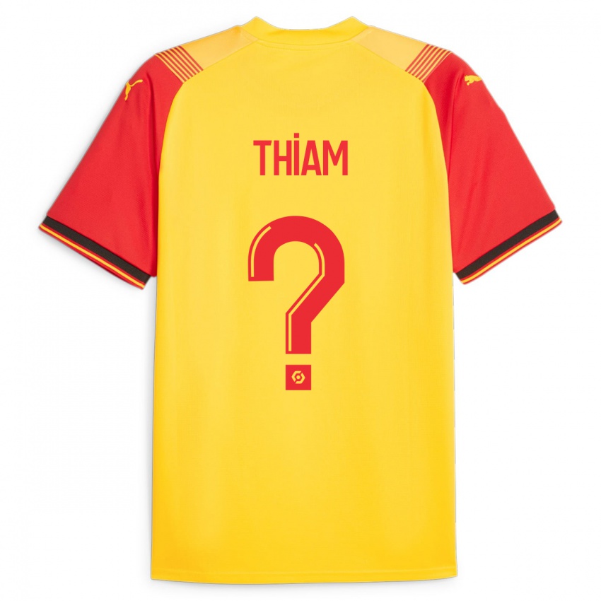 Kinder Mamadou Thiam #0 Gelb Heimtrikot Trikot 2023/24 T-Shirt Österreich