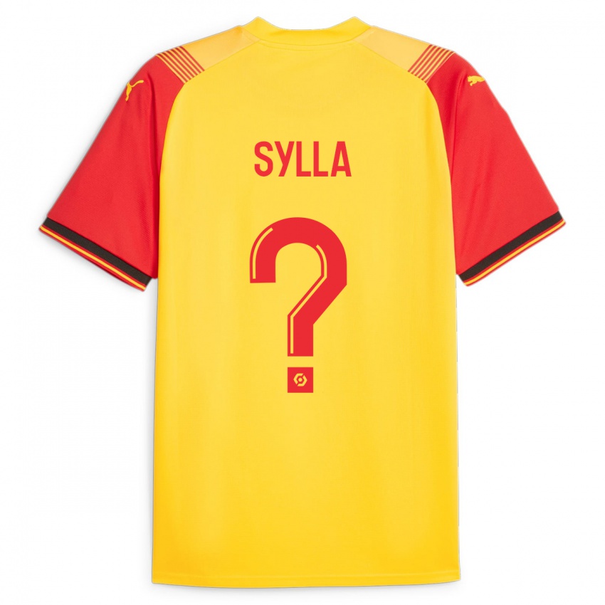 Kinder Fodé Sylla #0 Gelb Heimtrikot Trikot 2023/24 T-Shirt Österreich