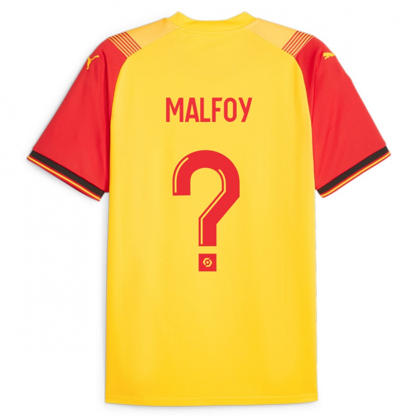 Kinder Lucas Malfoy #0 Gelb Heimtrikot Trikot 2023/24 T-Shirt Österreich