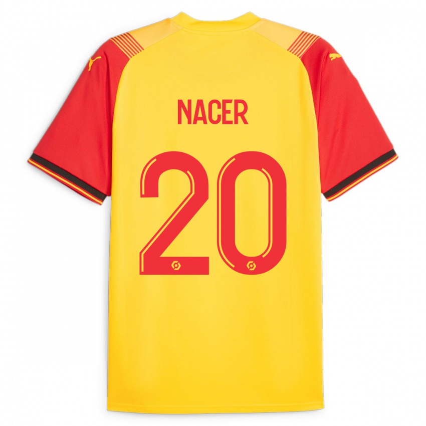 Kinder Myriem Nacer #20 Gelb Heimtrikot Trikot 2023/24 T-Shirt Österreich