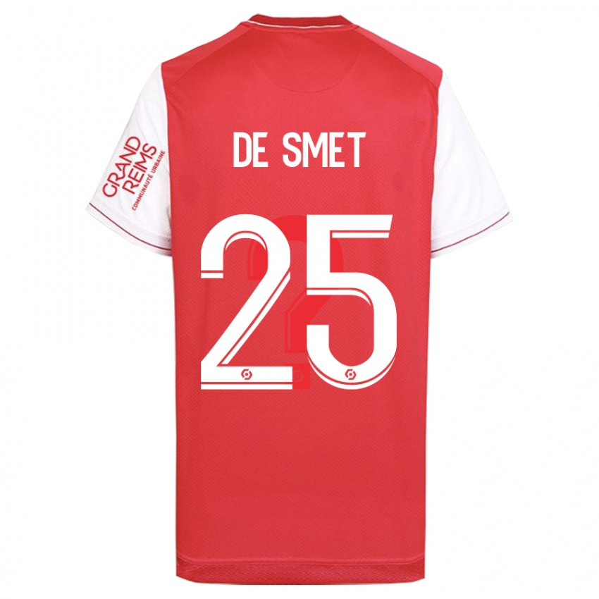 Kinder Thibault De Smet #25 Rot Heimtrikot Trikot 2023/24 T-Shirt Österreich