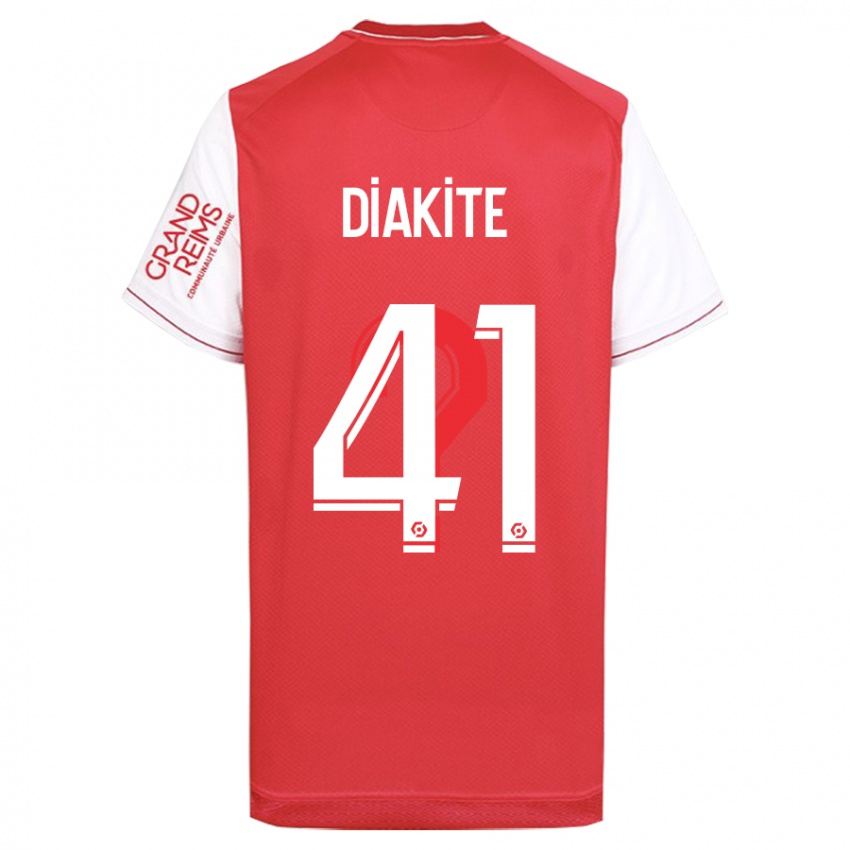 Kinder Ibrahim Diakité #41 Rot Heimtrikot Trikot 2023/24 T-Shirt Österreich