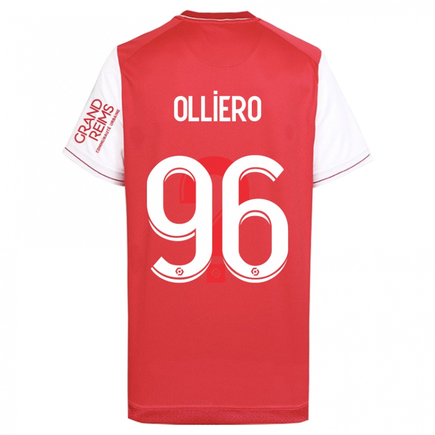 Kinder Alexandre Olliero #96 Rot Heimtrikot Trikot 2023/24 T-Shirt Österreich