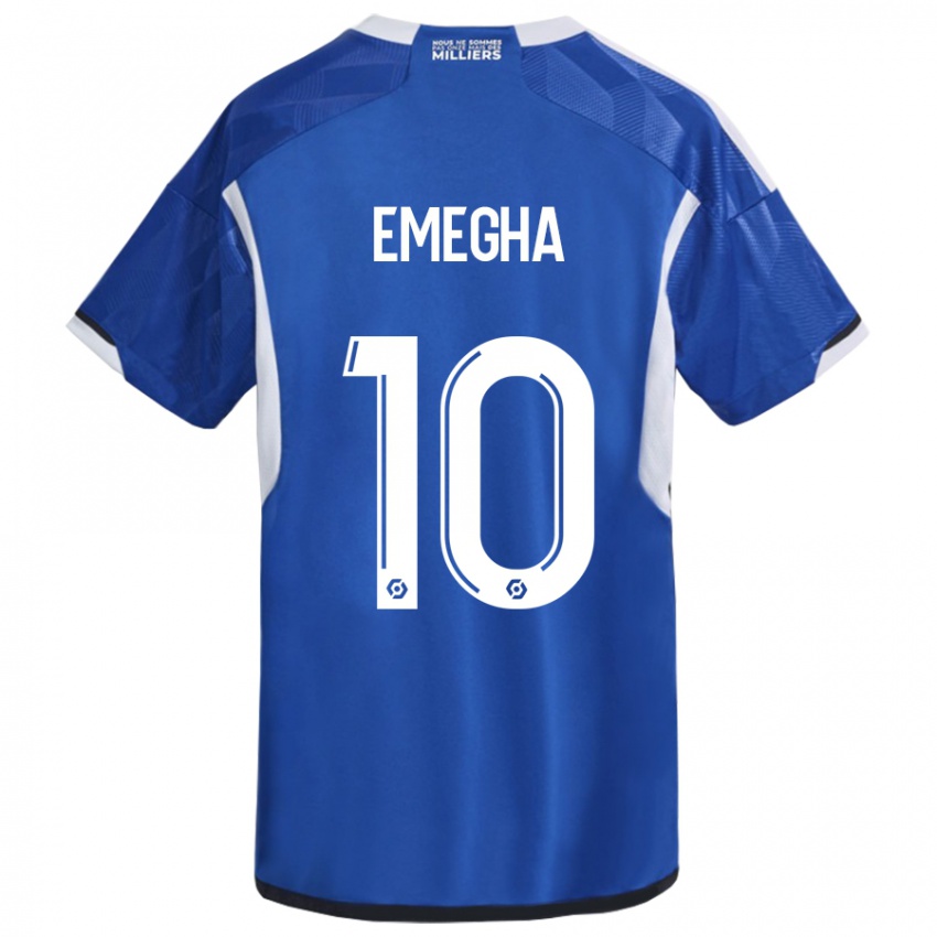 Kinder Emanuel Emegha #10 Blau Heimtrikot Trikot 2023/24 T-Shirt Österreich