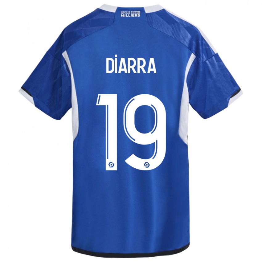 Kinder Habib Diarra #19 Blau Heimtrikot Trikot 2023/24 T-Shirt Österreich