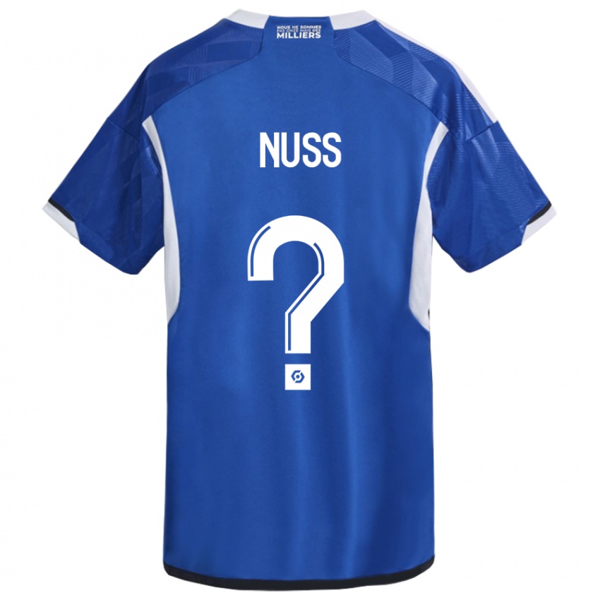 Kinder Antoine Nuss #0 Blau Heimtrikot Trikot 2023/24 T-Shirt Österreich
