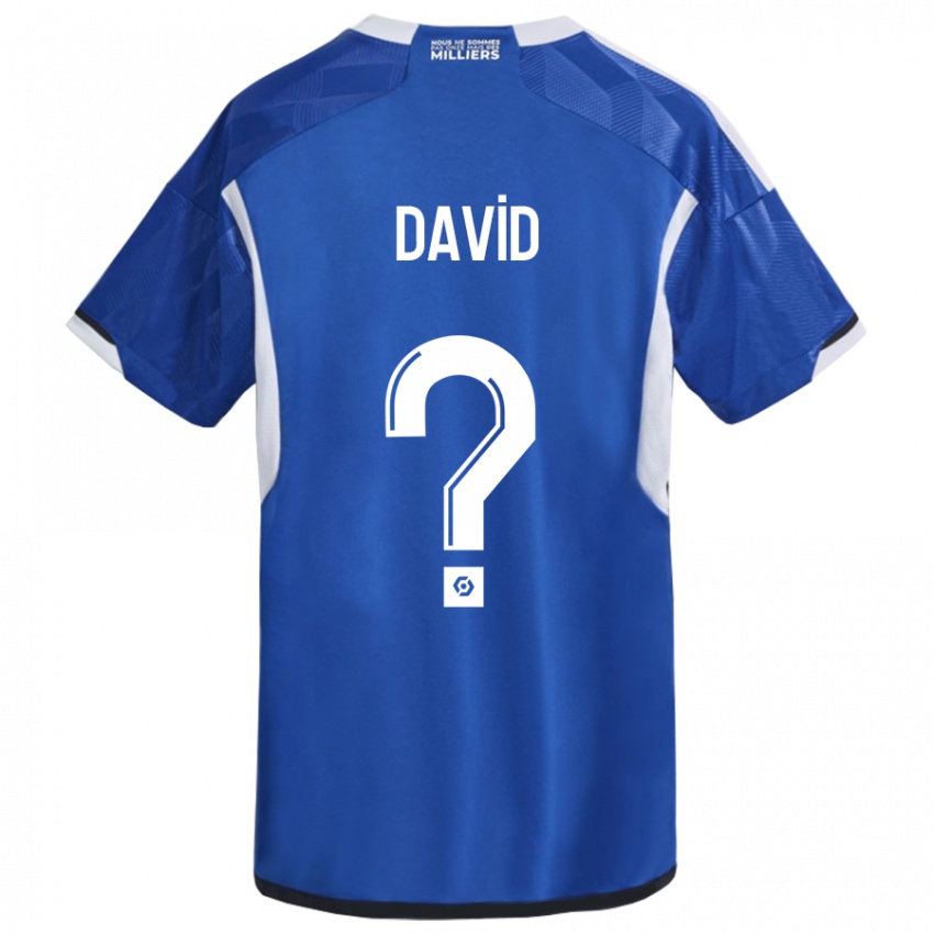 Kinder David #0 Blau Heimtrikot Trikot 2023/24 T-Shirt Österreich