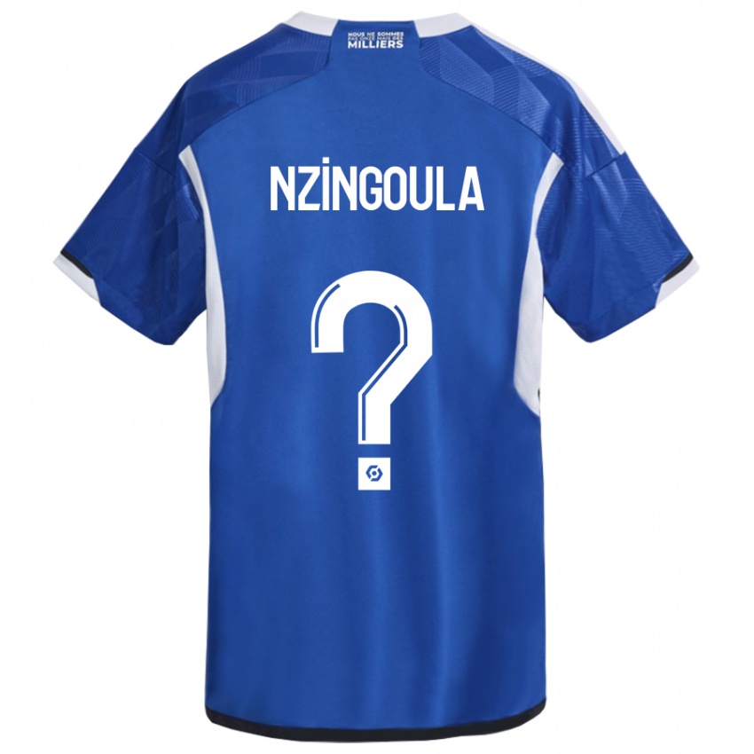 Kinder Rabby Nzingoula #0 Blau Heimtrikot Trikot 2023/24 T-Shirt Österreich