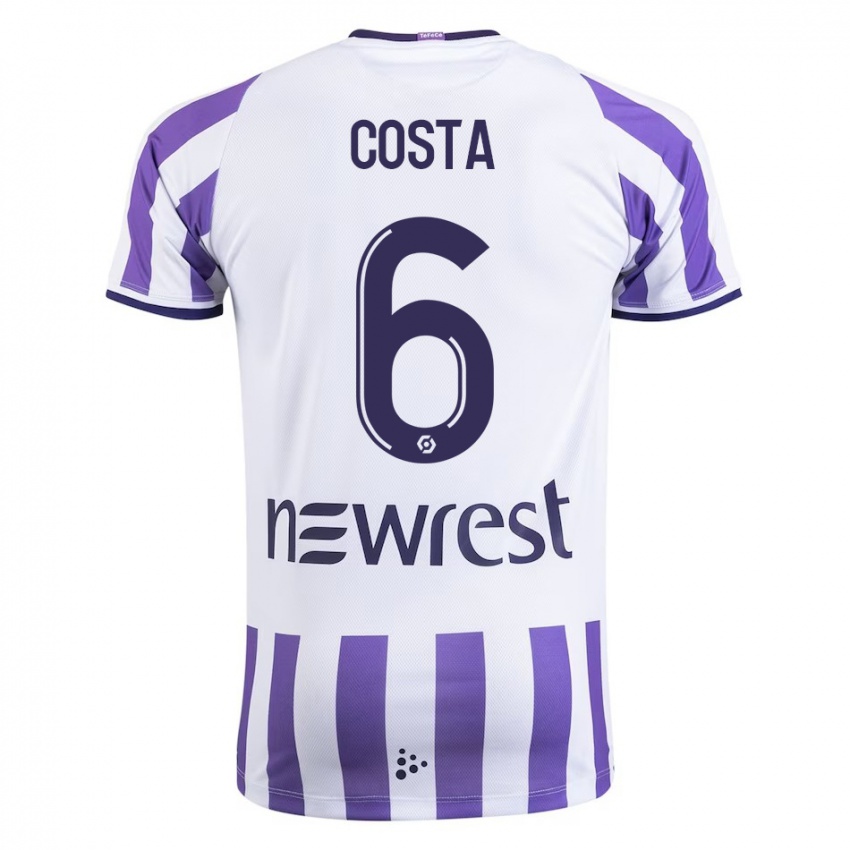 Kinder Logan Costa #6 Weiß Heimtrikot Trikot 2023/24 T-Shirt Österreich