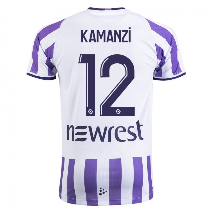 Kinder Warren Kamanzi #12 Weiß Heimtrikot Trikot 2023/24 T-Shirt Österreich