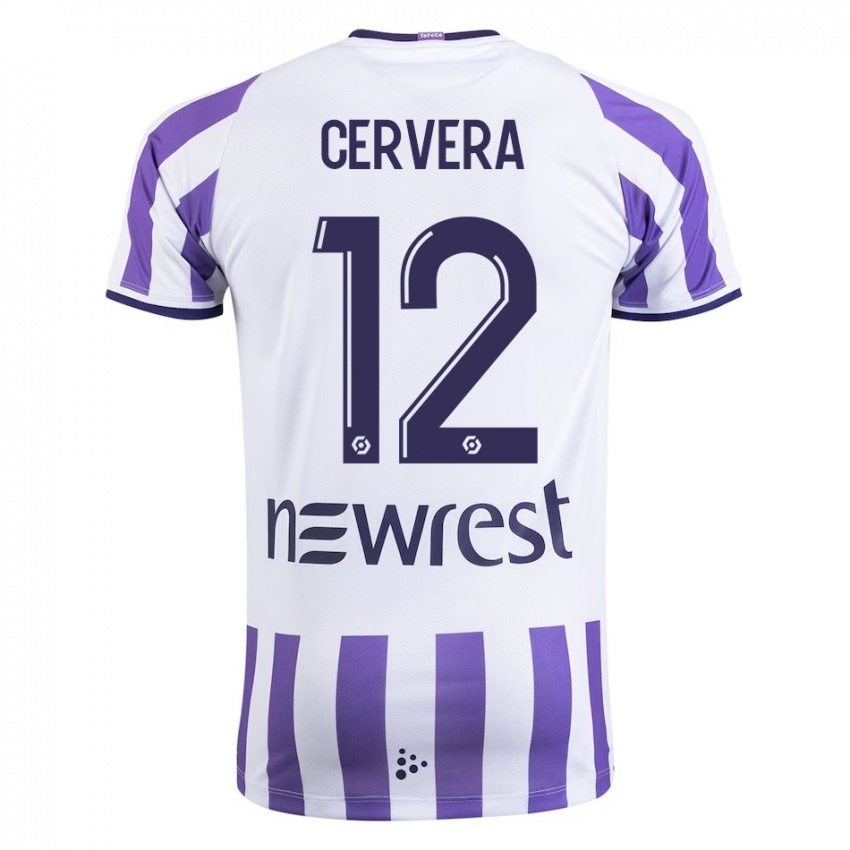 Kinder Laurianne Cervera #12 Weiß Heimtrikot Trikot 2023/24 T-Shirt Österreich