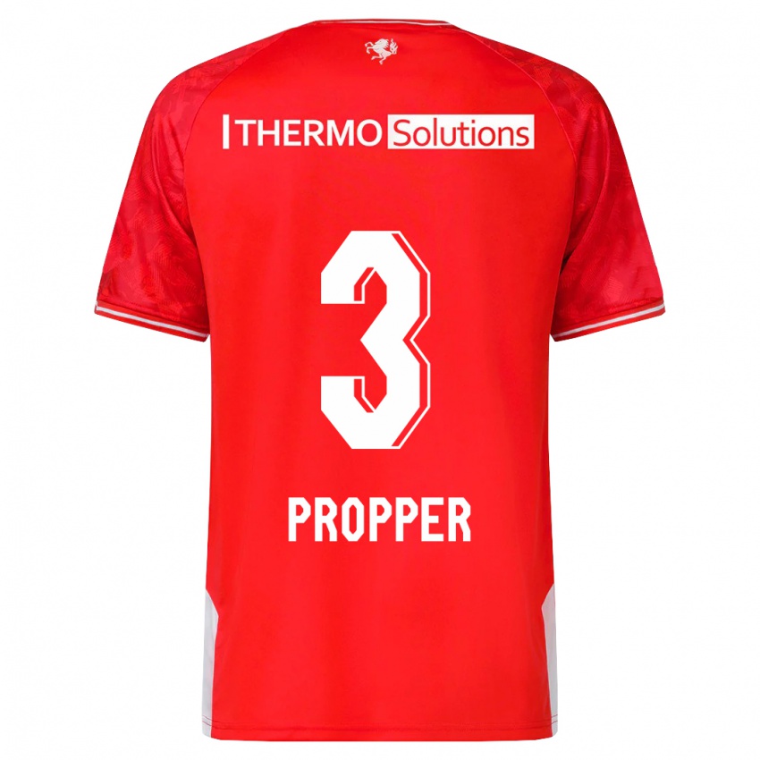 Kinder Robin Pröpper #3 Rot Heimtrikot Trikot 2023/24 T-Shirt Österreich