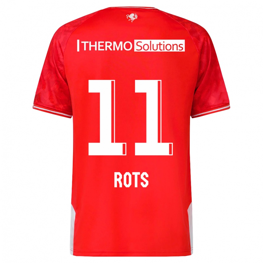 Kinder Daan Rots #11 Rot Heimtrikot Trikot 2023/24 T-Shirt Österreich