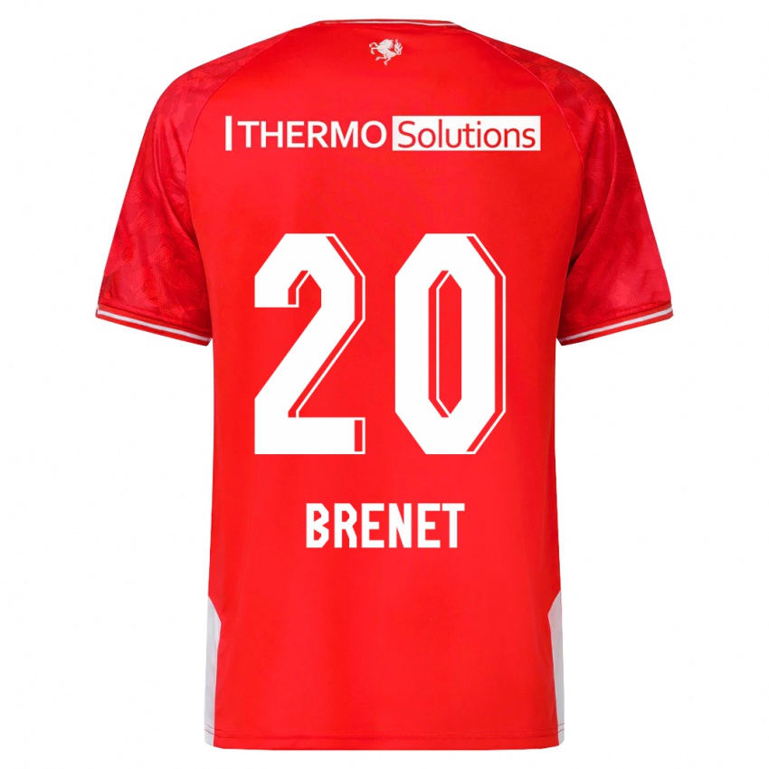 Kinder Joshua Brenet #20 Rot Heimtrikot Trikot 2023/24 T-Shirt Österreich