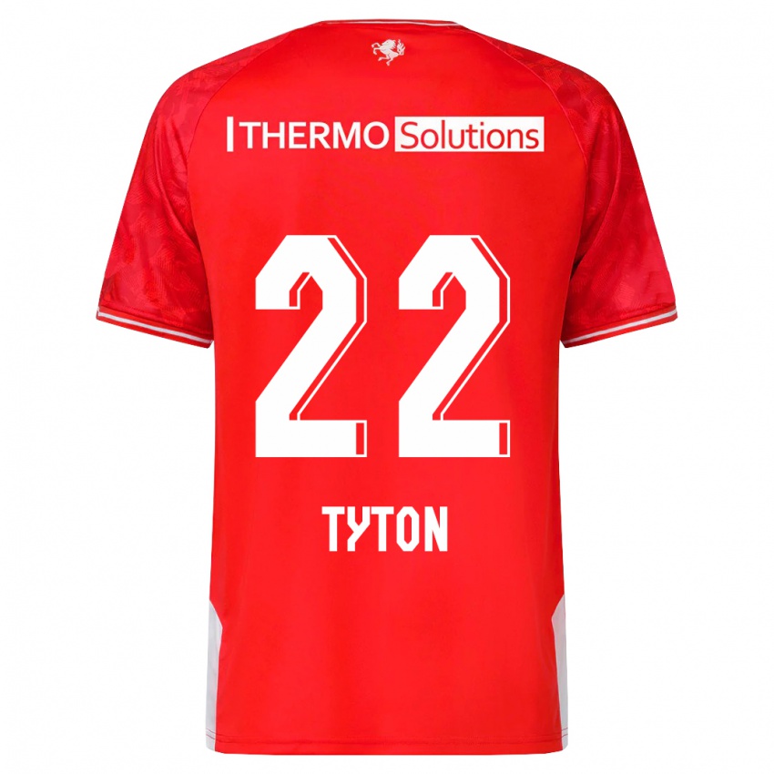 Kinder Przemyslaw Tyton #22 Rot Heimtrikot Trikot 2023/24 T-Shirt Österreich