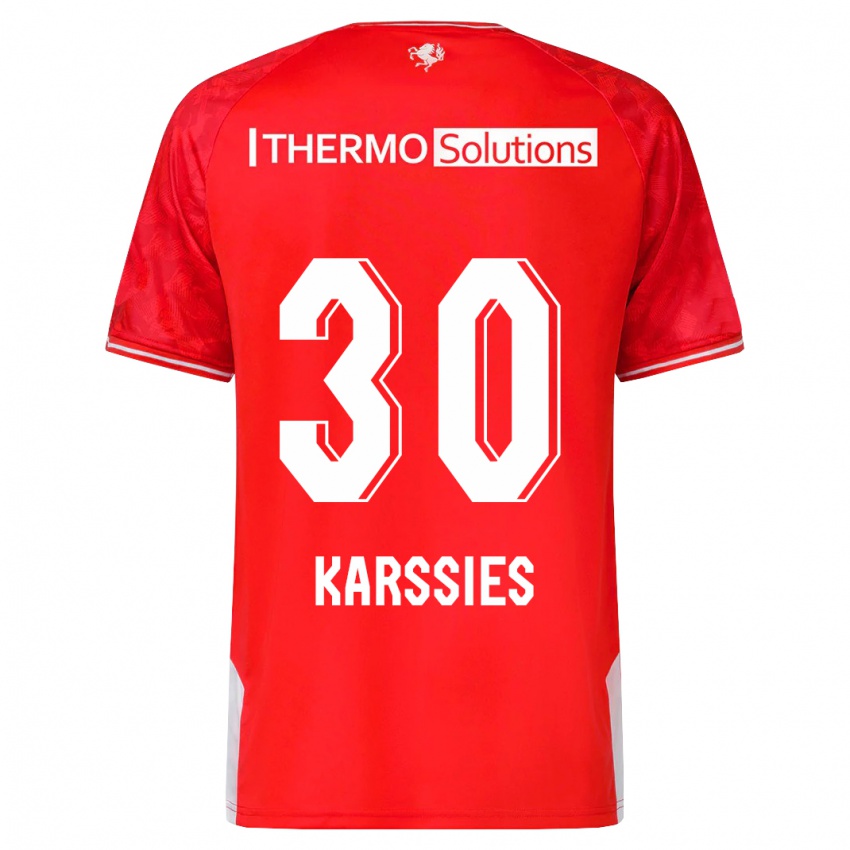 Kinder Sam Karssies #30 Rot Heimtrikot Trikot 2023/24 T-Shirt Österreich