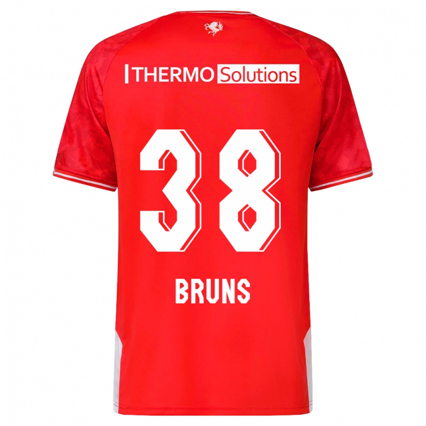 Kinder Max Bruns #38 Rot Heimtrikot Trikot 2023/24 T-Shirt Österreich