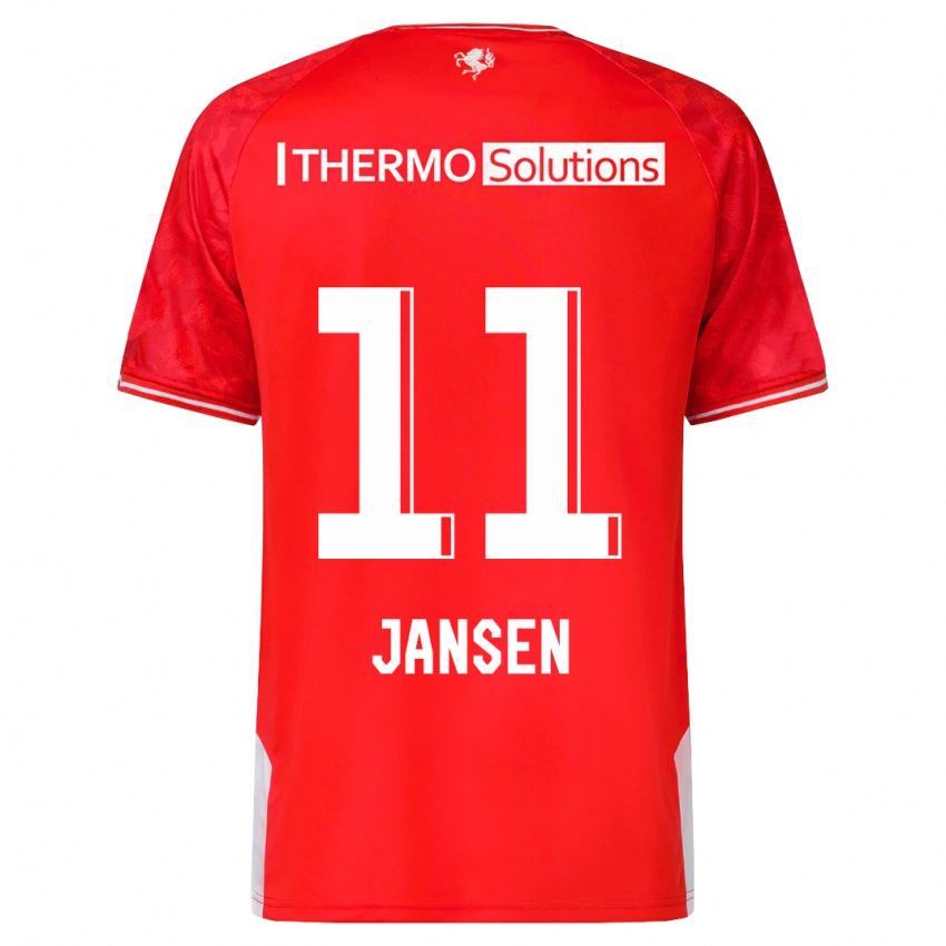 Kinder Renate Jansen #11 Rot Heimtrikot Trikot 2023/24 T-Shirt Österreich