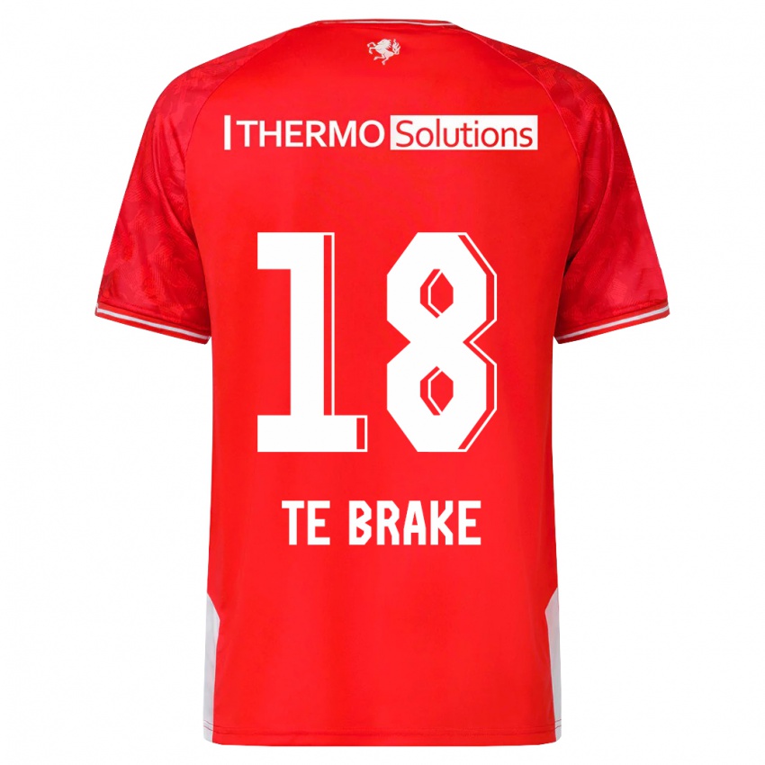 Kinder Sophie Te Brake #18 Rot Heimtrikot Trikot 2023/24 T-Shirt Österreich