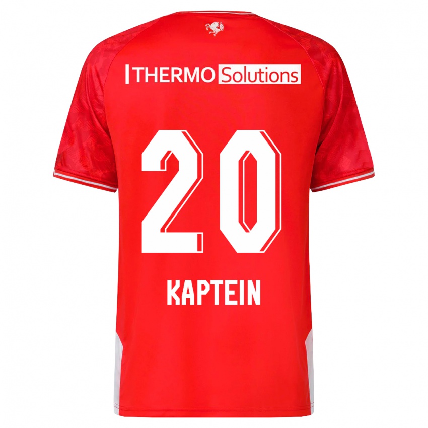 Kinder Wieke Kaptein #20 Rot Heimtrikot Trikot 2023/24 T-Shirt Österreich