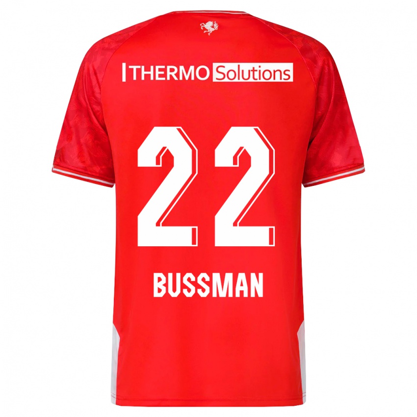 Kinder Fiene Bussman #22 Rot Heimtrikot Trikot 2023/24 T-Shirt Österreich