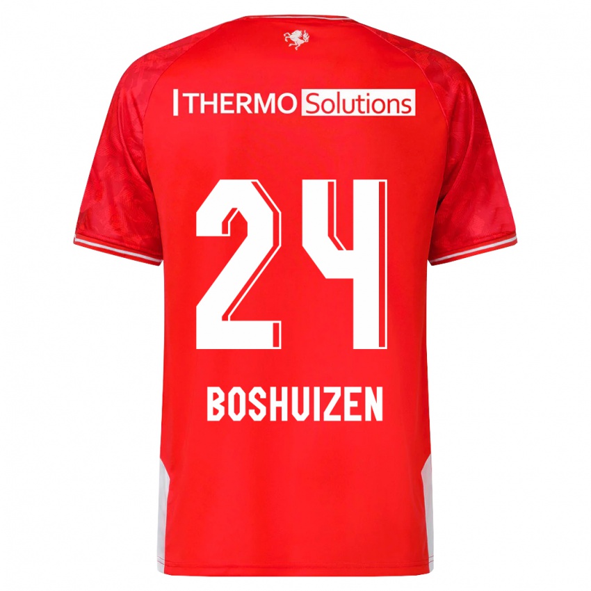 Kinder Annouk Boshuizen #24 Rot Heimtrikot Trikot 2023/24 T-Shirt Österreich