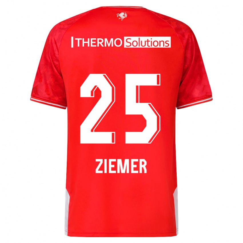 Kinder Taylor Ziemer #25 Rot Heimtrikot Trikot 2023/24 T-Shirt Österreich