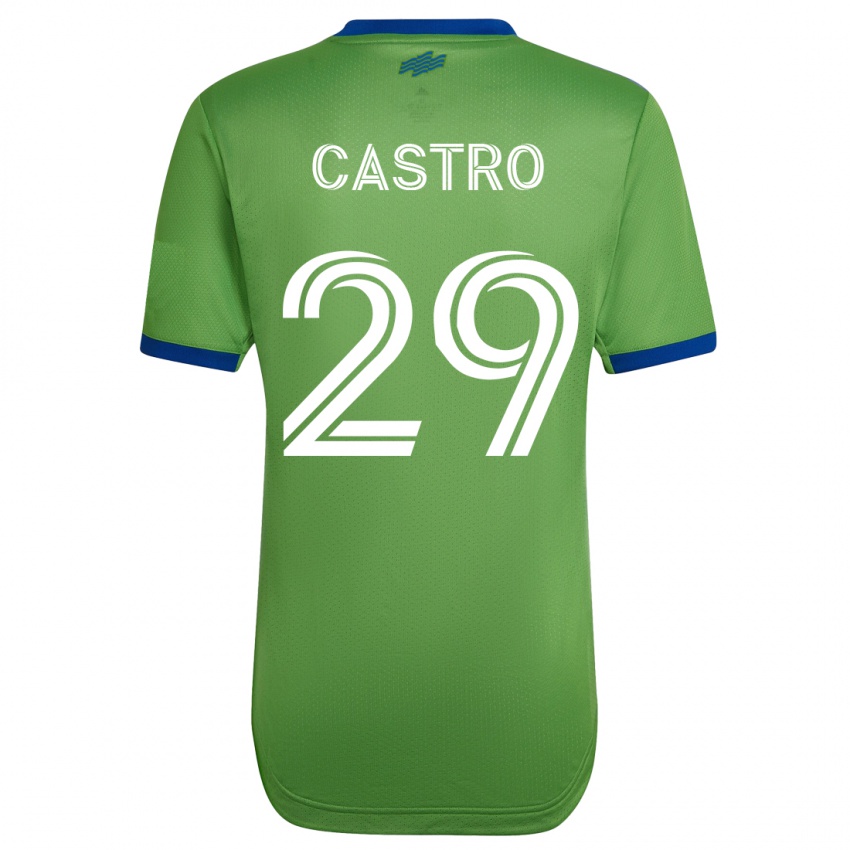 Kinder Jacob Castro #29 Grün Heimtrikot Trikot 2023/24 T-Shirt Österreich