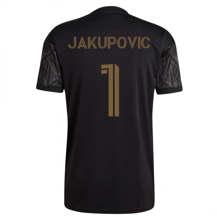 Kinder Eldin Jakupović #1 Schwarz Heimtrikot Trikot 2023/24 T-Shirt Österreich