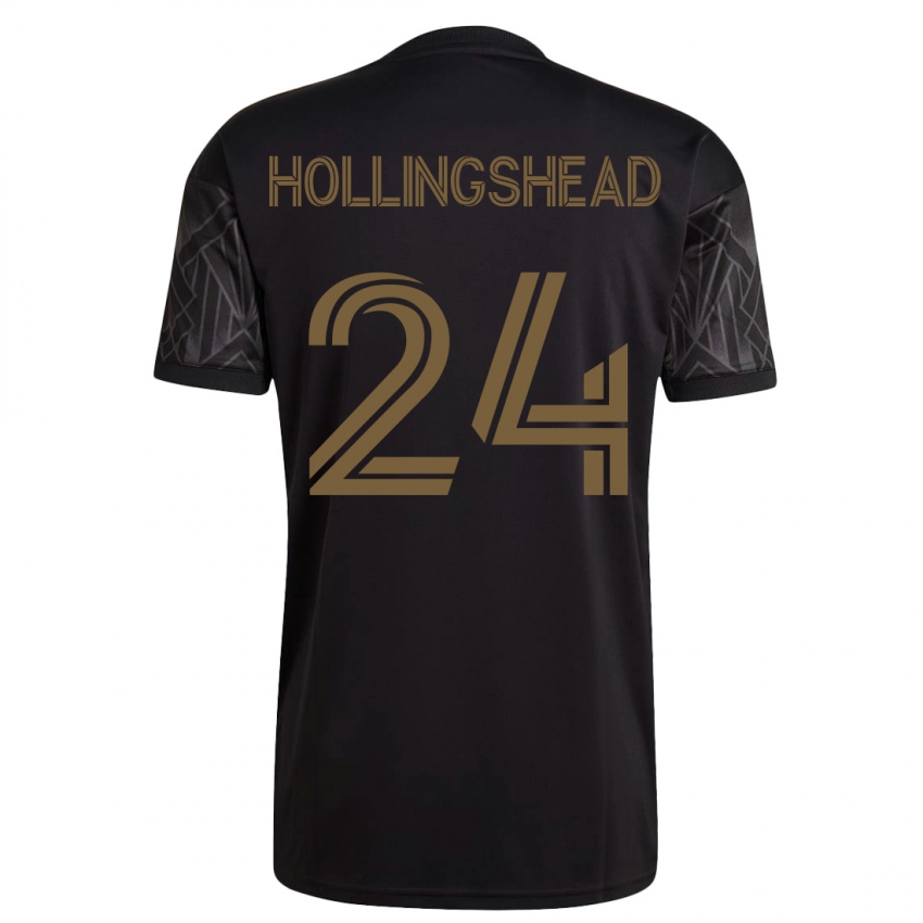 Kinder Ryan Hollingshead #24 Schwarz Heimtrikot Trikot 2023/24 T-Shirt Österreich