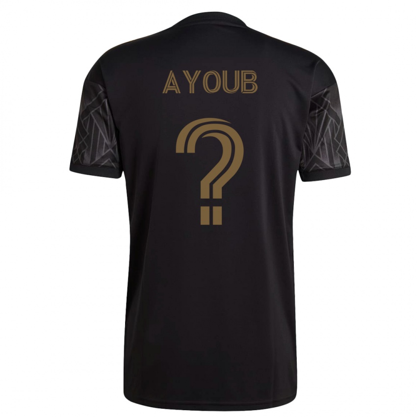 Kinder Ryan Ayoub #0 Schwarz Heimtrikot Trikot 2023/24 T-Shirt Österreich