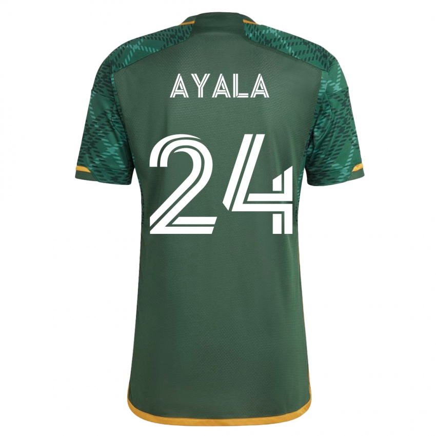 Kinder David Ayala #24 Grün Heimtrikot Trikot 2023/24 T-Shirt Österreich