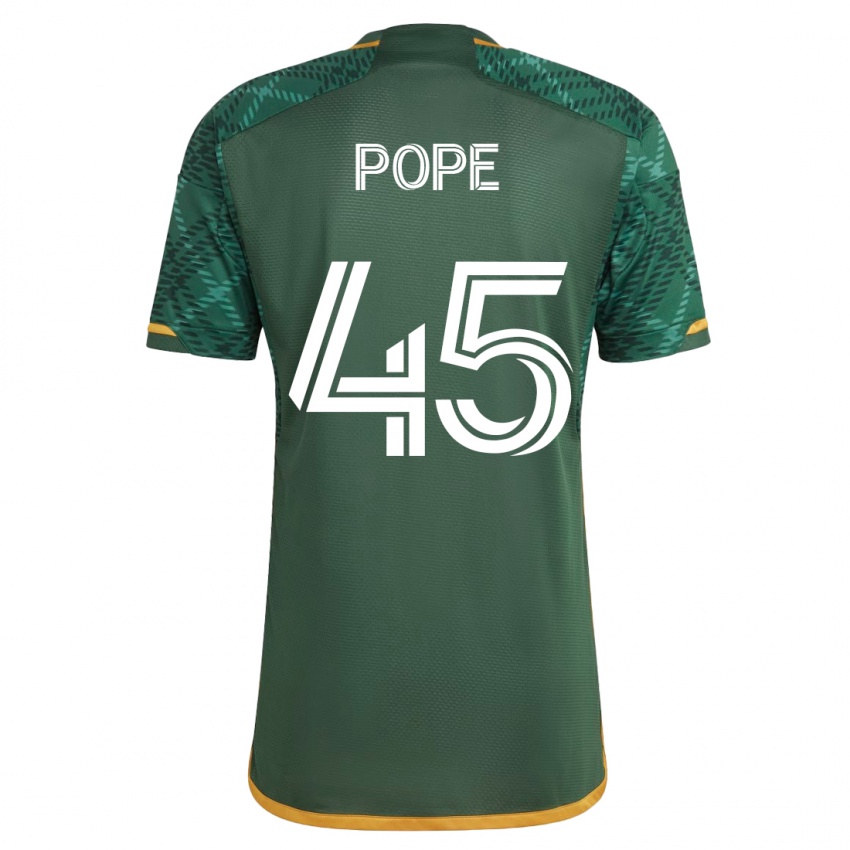 Kinder Blake Pope #45 Grün Heimtrikot Trikot 2023/24 T-Shirt Österreich