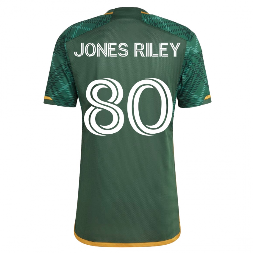 Kinder Jaden Jones-Riley #80 Grün Heimtrikot Trikot 2023/24 T-Shirt Österreich